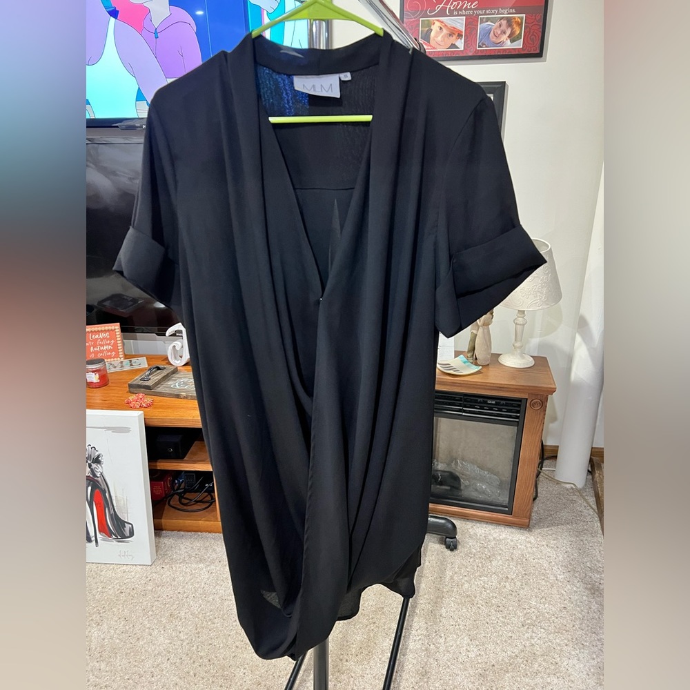 MLM faux wrap tunic